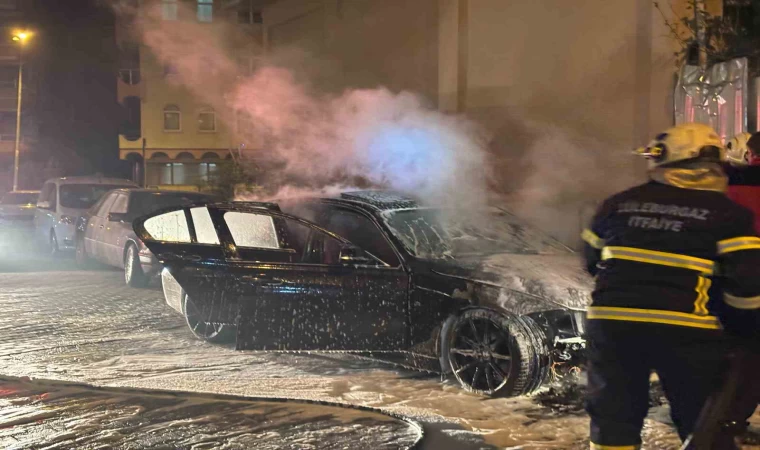 Lüleburgaz’da otomobil yangını