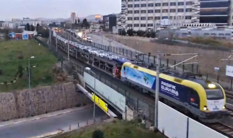 Marmaray hattında araçların yolculuğu görüntülendi