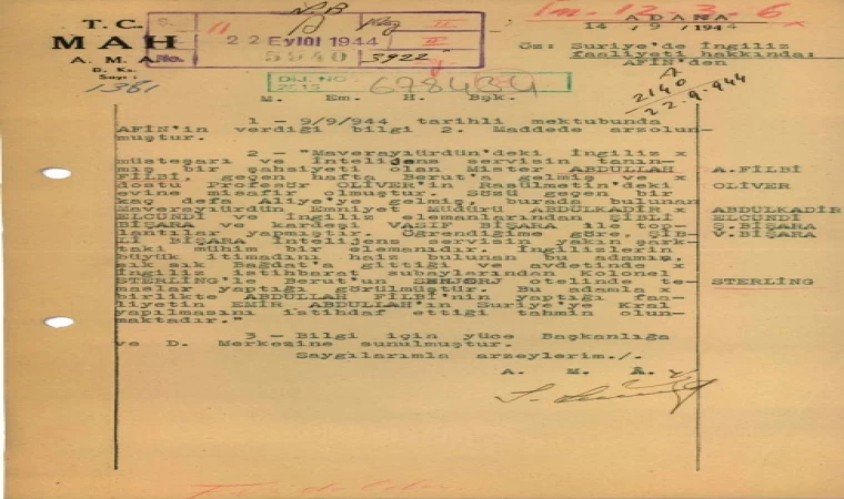 MİT, İngiliz istihbaratçı Philby’nin Ürdün’deki faaliyetleriyle ilgili rapor paylaştı