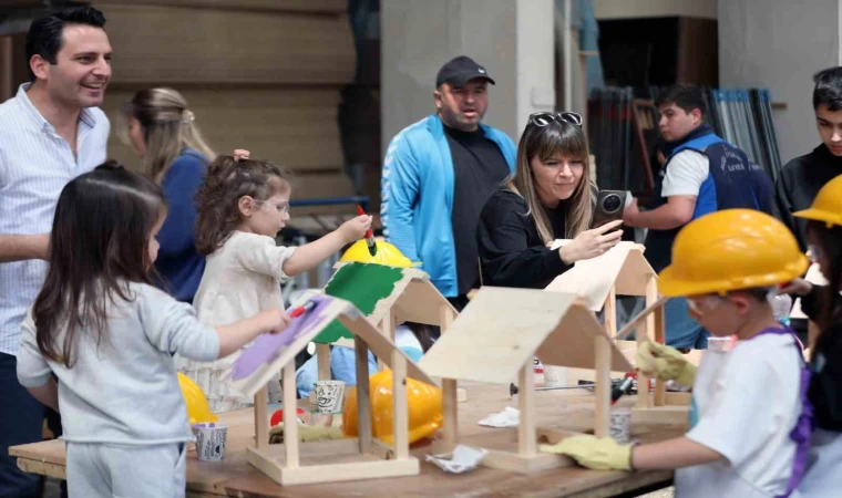 Muğla Büyükşehir’den Minik Ustalara Kuş Yuvası Atölyesi