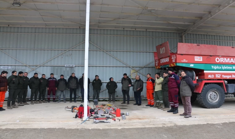 Önce eğitim sonra ekipman tanıtımı yapıldı