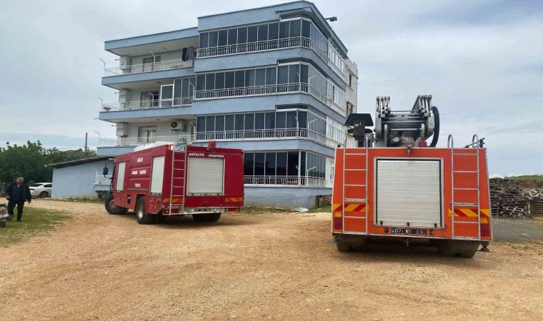 Serik’te apartman dairesinde çıkan yangın korkuttu