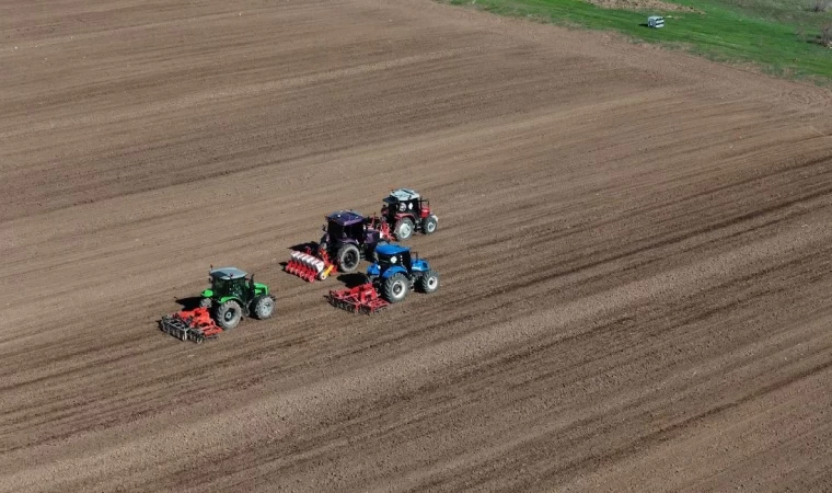 Sivas’ta şeker pancarı toprakla buluştu