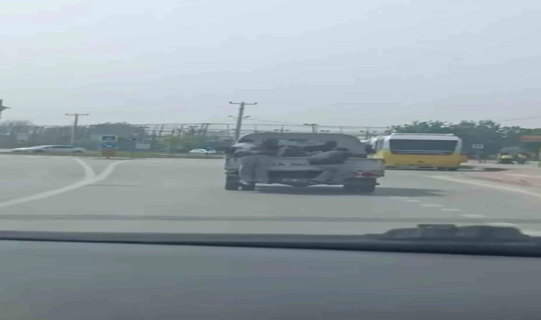 Tehlikeli yolculuk kamerada