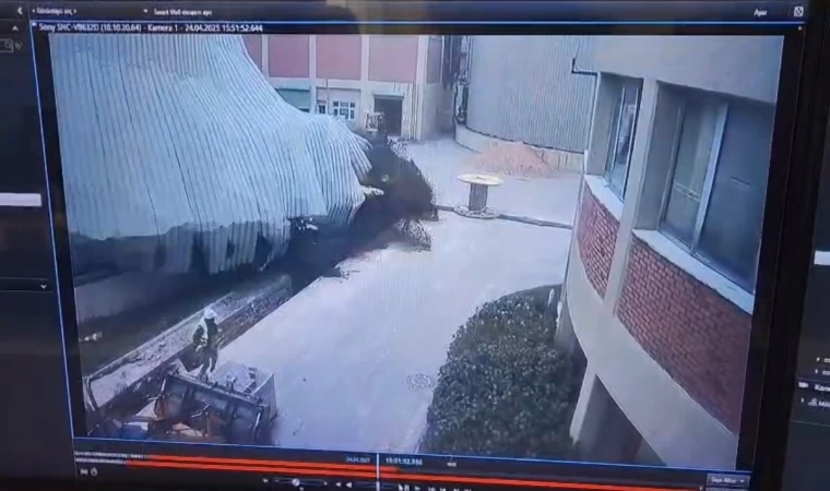 Tuzla’da arıtma tesisindeki patlama anı güvenlik kamerasına yansıdı