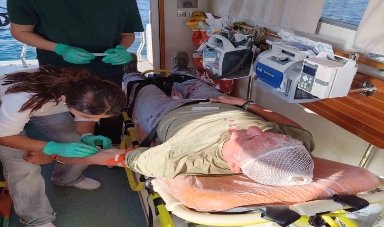 Yaralı turiste hızlı müdahale