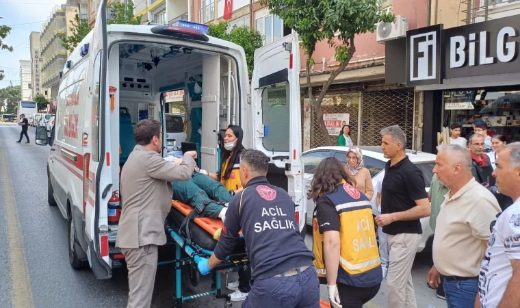 Yol ortasında inmeye çalıştı, kazaya sebep oldu: 1 yaralı