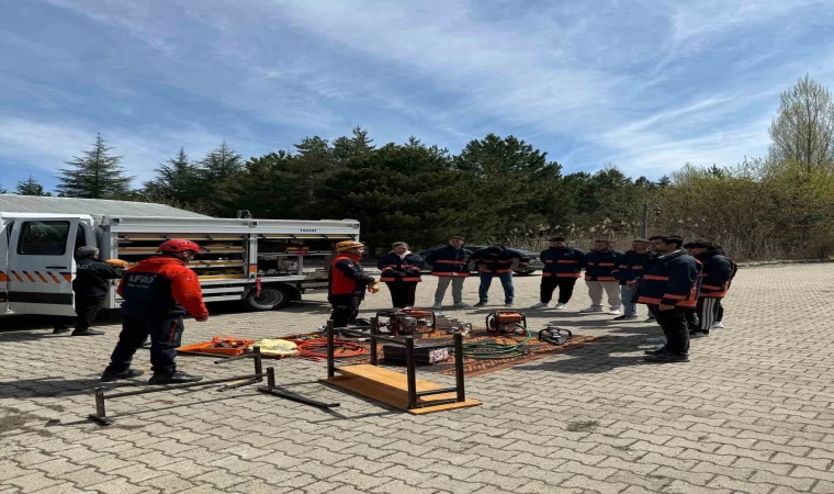 Yozgat’ta uygulamalı arama-kurtarma eğitimi