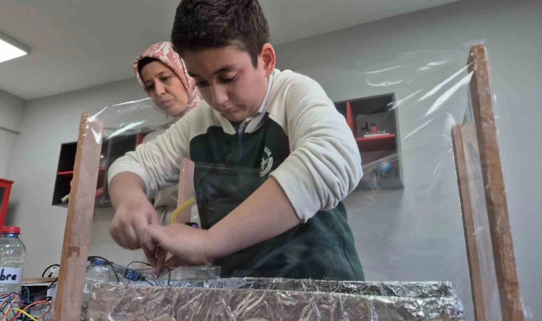 11 yaşında zehirsiz tarım için kolları sıvadı