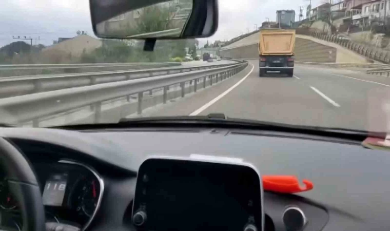 139 kilometre hızla giden otomobilin bile yetişemediği kamyona 12 bin lira ceza