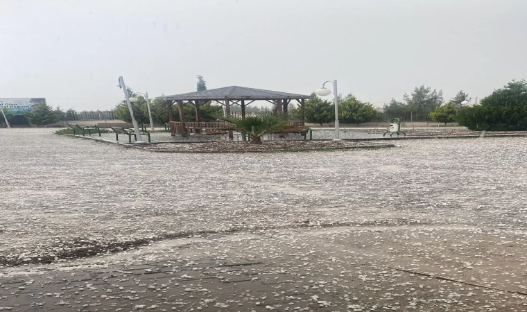 Adıyaman’da dolu yağışı etkili oldu