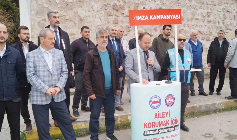 Ahlaki yozlaşmaya karşı imza kampanyası