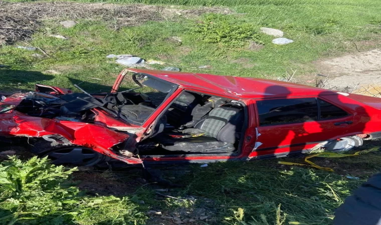 Ankara’da şarampole devrilen aracın sürücüsü hayatını kaybetti