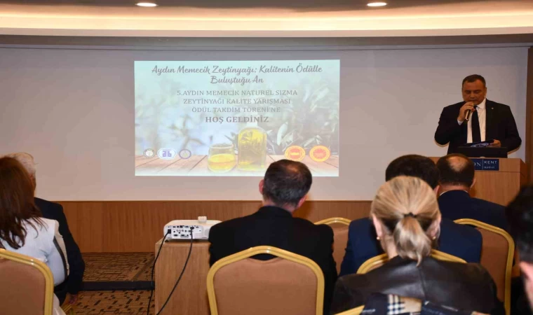Aydın Memecik Naturel Sızma Zeytinyağı Kalitesi ödüllendirildi
