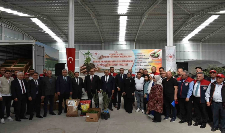Aydın’da TAKE Projeleri kapsamında çiftçilere fide ve tohum dağıtıldı
