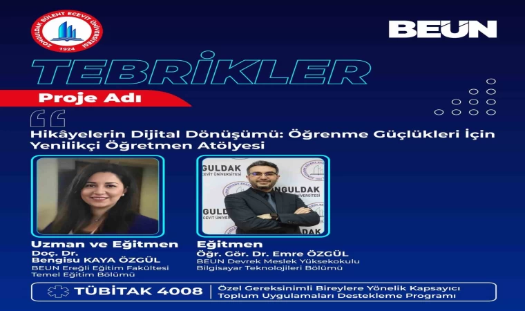 BEUN akademisyenlerinin ”Hikâyelerin Dijital Dönüşümü” projesine TÜBİTAK’tan destek