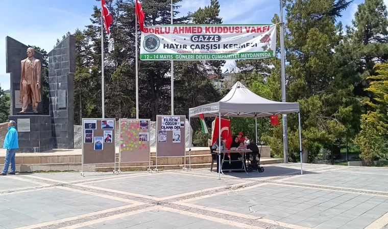 Develi’de Gazze için hayır panayırı düzenlendi