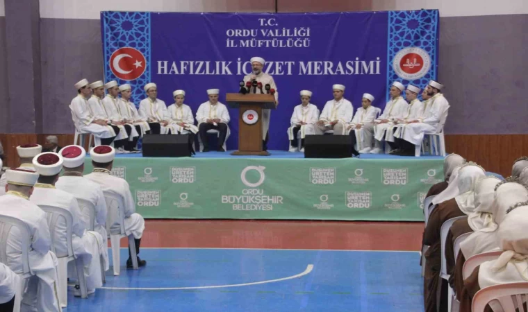 Diyanet İşleri Başkanı Erbaş: ”Ülkemizde Kur’an hafızı sayısı yaklaşık yarım milyon”