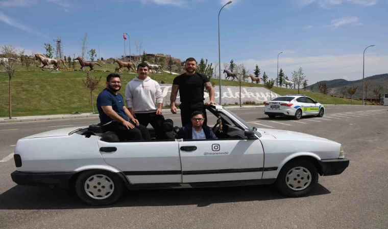 Down sendromlu Yusuf, 20 yaşında hayaline kavuştu