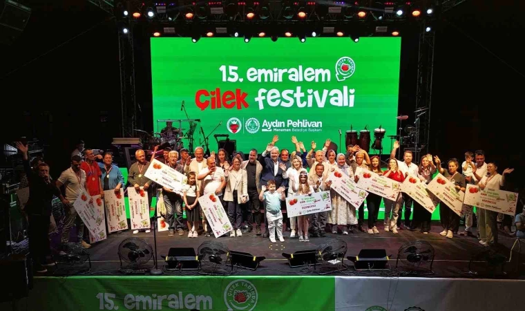 Emiralem Çilek Festivali rekor kırdı, katılım milyonu geçti