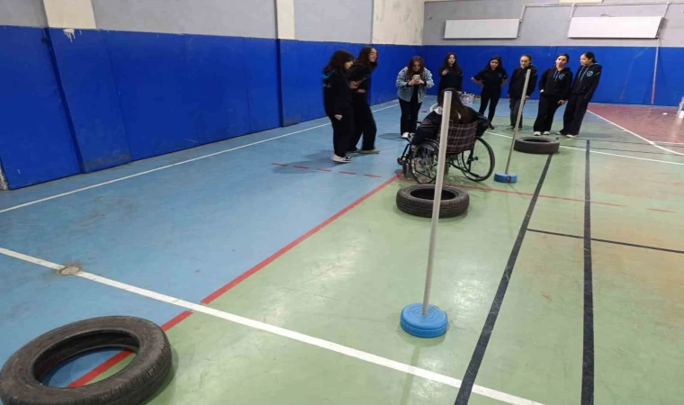 Engellileri daha iyi anlamak için okulda ”Empati Parkuru” kuruldu
