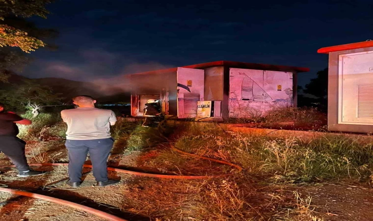 Gazipaşa’da trafo yangını ekiplerin müdahalesiyle söndürüldü