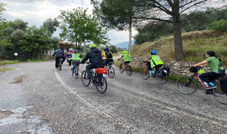 Jandarmadan bisikletçilere güvenlik desteği