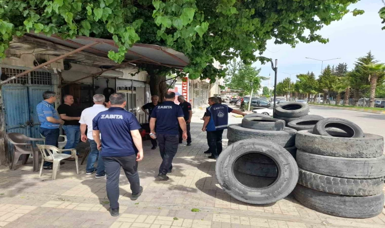 Kahta Belediyesi’nden kaldırım işgallerine karşı sıkı denetim