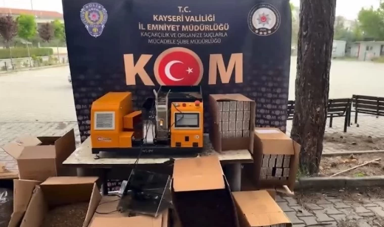 Kayseri’de 70 kilo kaçak tütün yakalandı