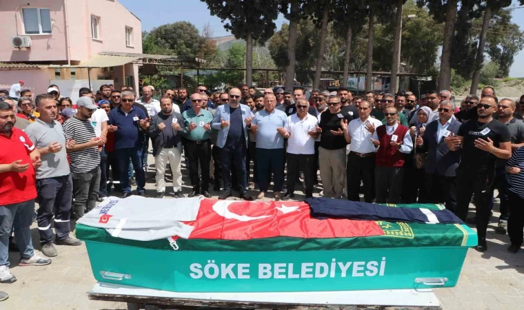 Kazada hayatını kaybeden belediye işçisi toprağa verildi