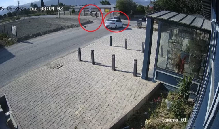 Kazada metrelerce havaya uçtular