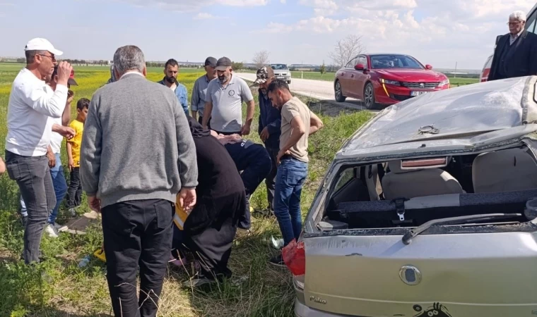 Kulu’da otomobil takla attı: 1 yaralı