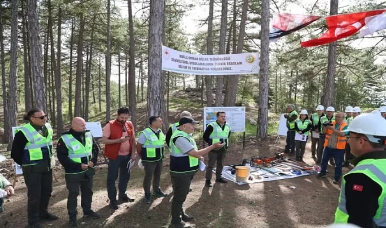Muğla Orman Bölge Müdürlüğü’nde silvikültür tatbikatları tamamlandı