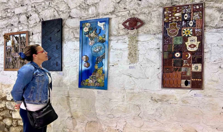 Özel öğrencilerin eserleri sanatseverlerle buluştu