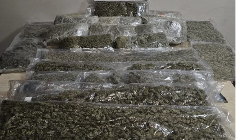 Polis kokuyu aldı, araçtan 19 kilo esrar çıktı
