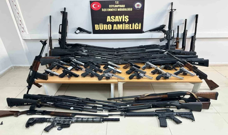 Şanlıurfa’da 45 adet ruhsatsız silah ele geçirildi: 2 gözaltı