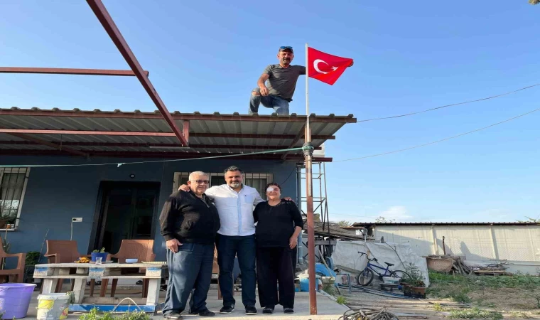 Şehit babasının bayrak değişimi isteği yerine getirildi