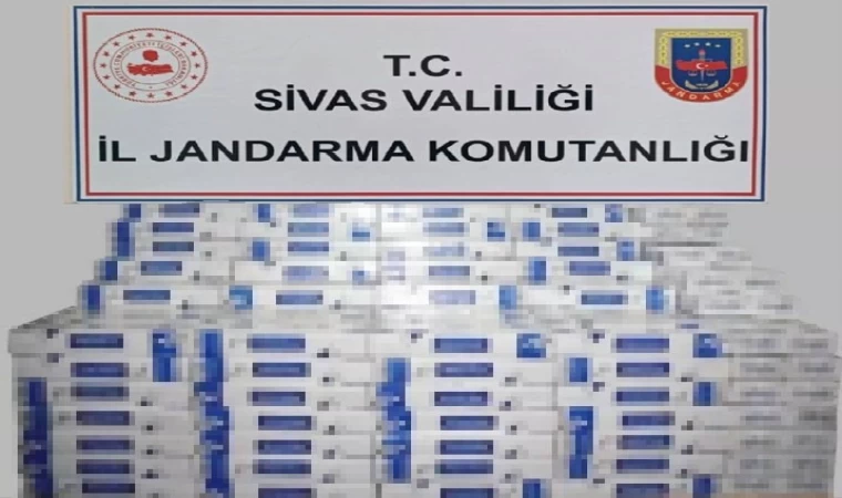 Sivas’ta binlerce bandrolsüz sigara ele geçirildi