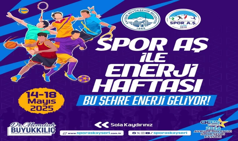 Spor A.Ş.’nin 19 Mayıs’a özel ‘Enerji Haftası’ etkinlikleri başladı