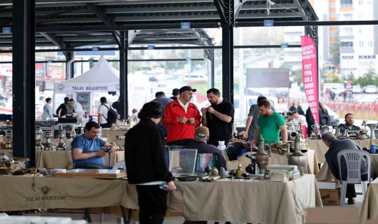 Talas Antika Pazarı nostaljiye yolculuk yaşattı