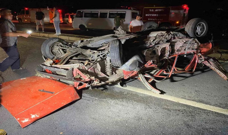Tofaş otomobil kağıt gibi ezildi: 1 yaralı