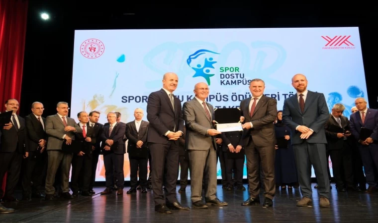 Uşak Üniversitesinin ’Spor Dostu Kampüs’ projesine YÖK’ten ödül