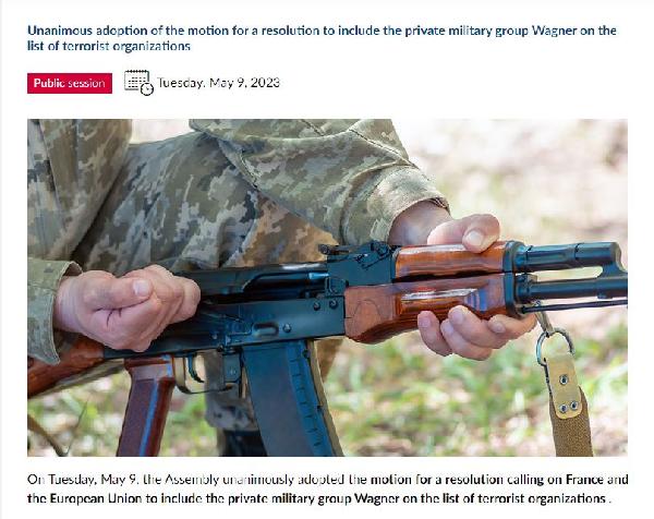 Fransa Parlamentosu’ndan, Wagner’in terör örgütü olarak tanınması için çağrı