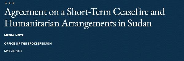 Sudan’da 7 günlük ateşkes