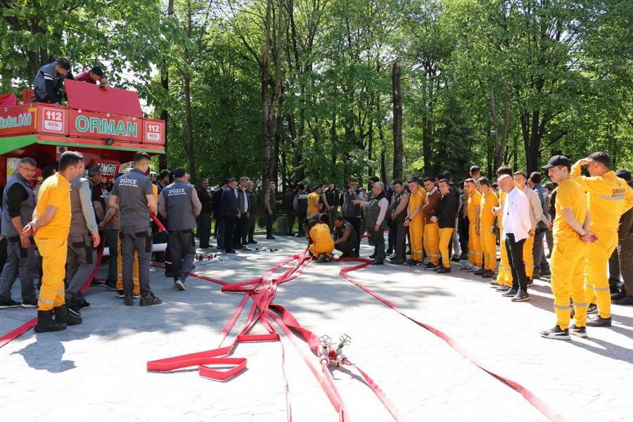 Düzce’de muhtemel orman yangınlarına karşı eğitim