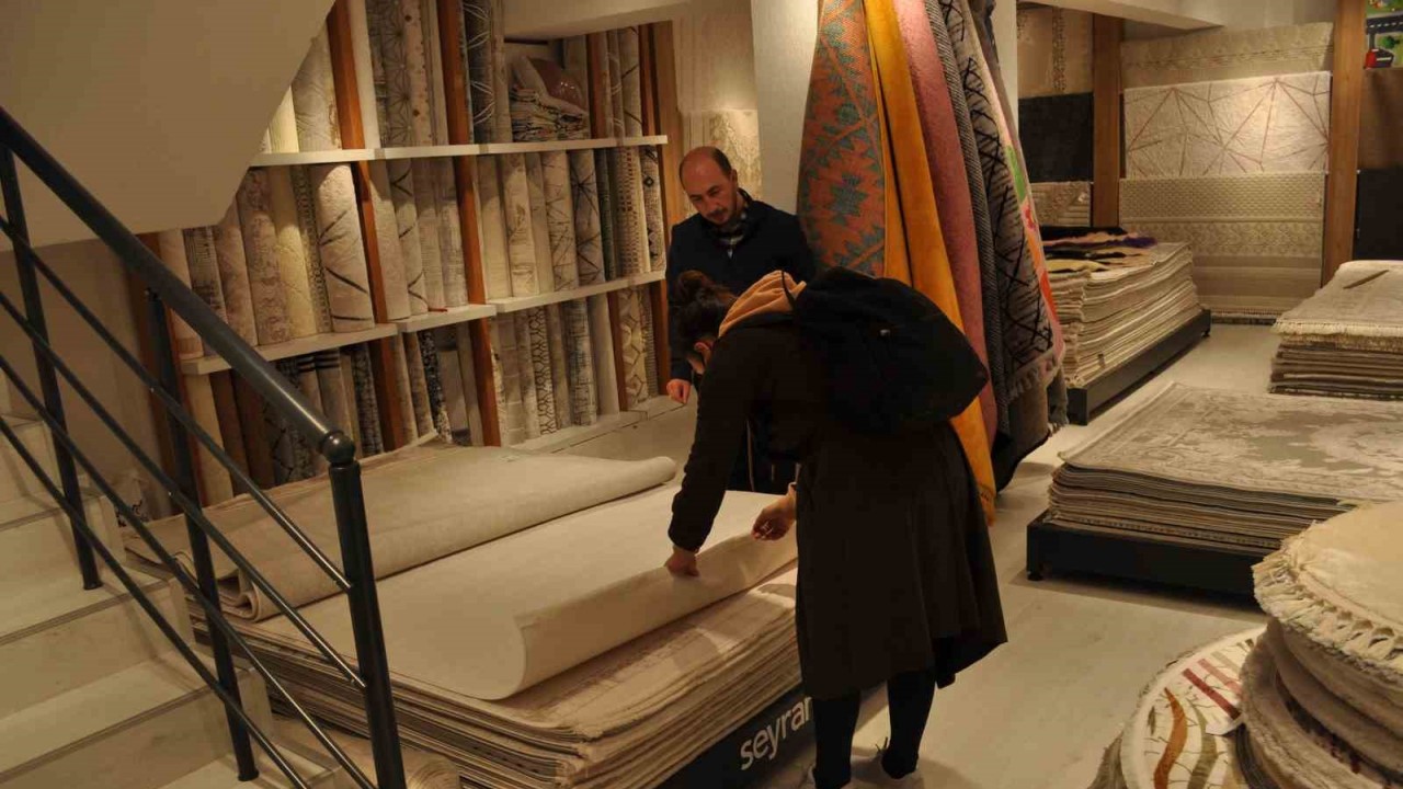 Halı ve perde satışlarında hareketlilik başladı