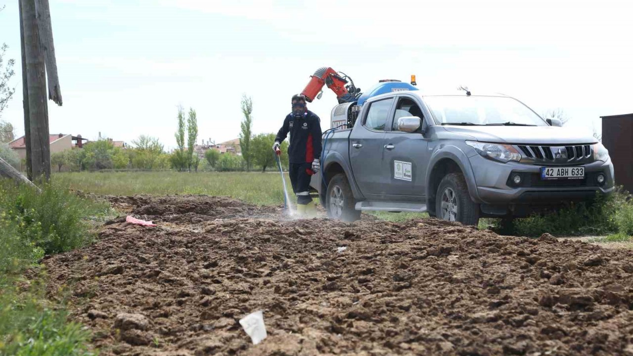 Meram’da haşere ve sinekle mücadele çalışmaları başladı