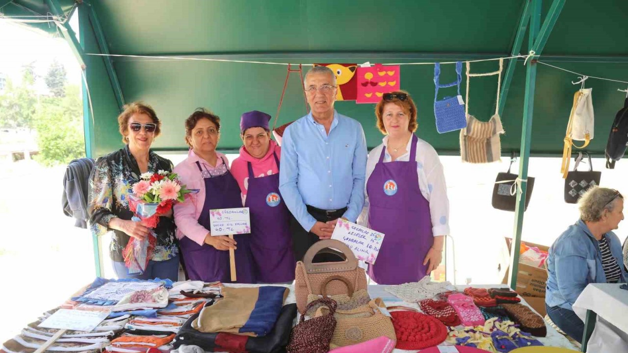 Mezitli’de bir kadın üretici pazarı daha açıldı