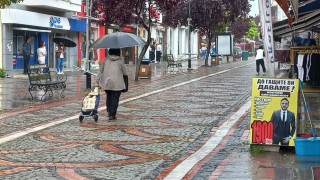 Edirnede sağanak etkili oldu