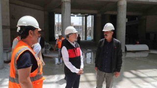 Şahinbey millet kütüphanesi hızla yükseliyor